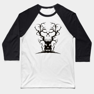 Scary Spooky Tree Baseball T-Shirt